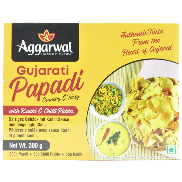 Gujarati Papdi with Kadhi & Chilli Pickle - 200 g