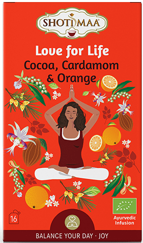 Love for Life (Lebensfroh) - Cocoa, Cardamom & Orange - 16 teabags
