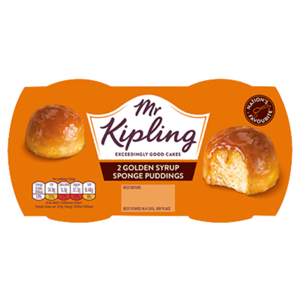 Mr Kipling Golden Syrup Sponge Pudding - 2