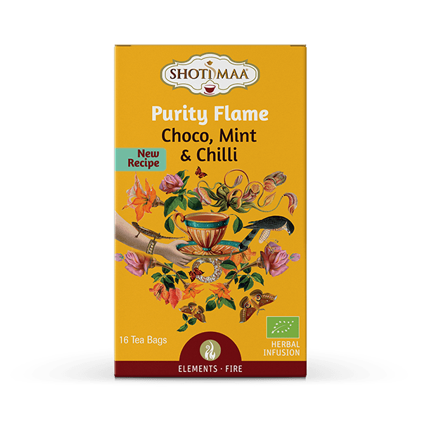 Purity Flame ( Feuer & Flamme) - Choco, Mint & Chilli - 16 teabags