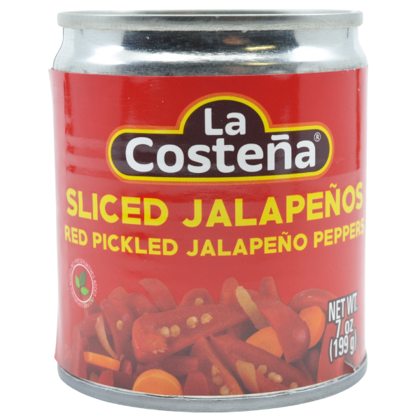 Sliced red Jalapenos - 220 g