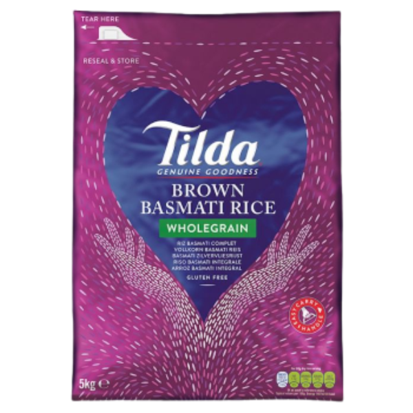 Tilda Brown Basmati Rice - 5 kg (Gluten Free)