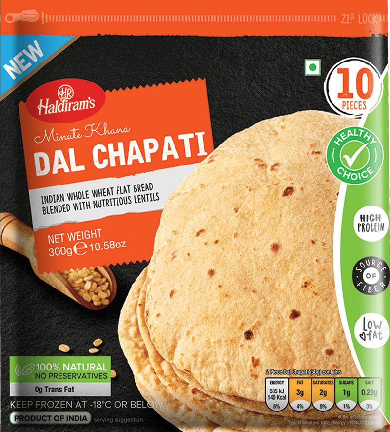 Dal Roti Chapatti 10 Pcs - 300 g
